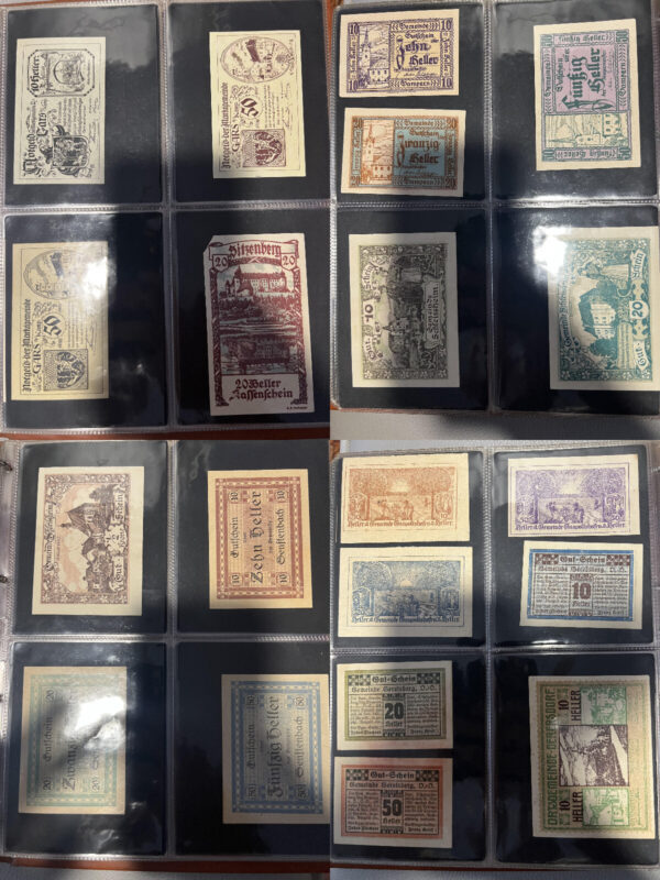 Album 199 banconote carta moneta monete Notgeld Austria e Germania periodo 1920 - immagine 11
