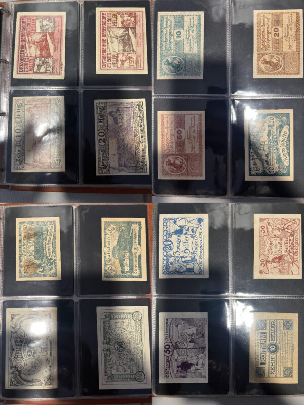 Album 199 banconote carta moneta monete Notgeld Austria e Germania periodo 1920 - immagine 12