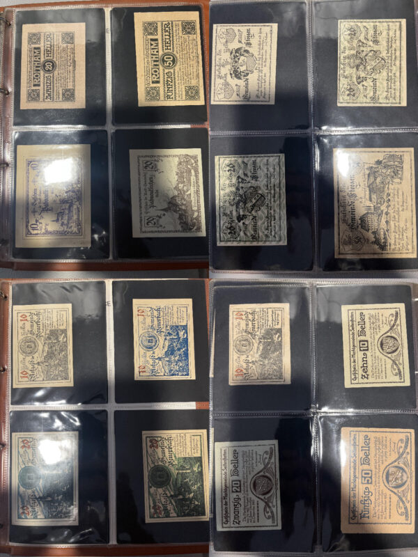 Album 199 banconote carta moneta monete Notgeld Austria e Germania periodo 1920 - immagine 13