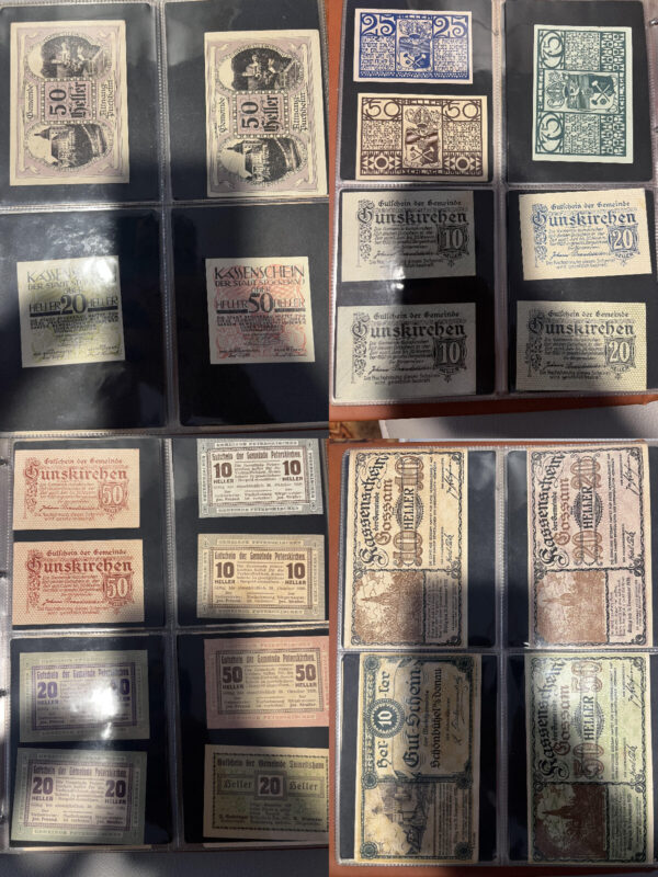 Album 199 banconote carta moneta monete Notgeld Austria e Germania periodo 1920 - immagine 4