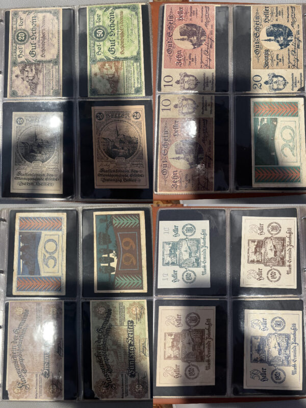 Album 199 banconote carta moneta monete Notgeld Austria e Germania periodo 1920 - immagine 5