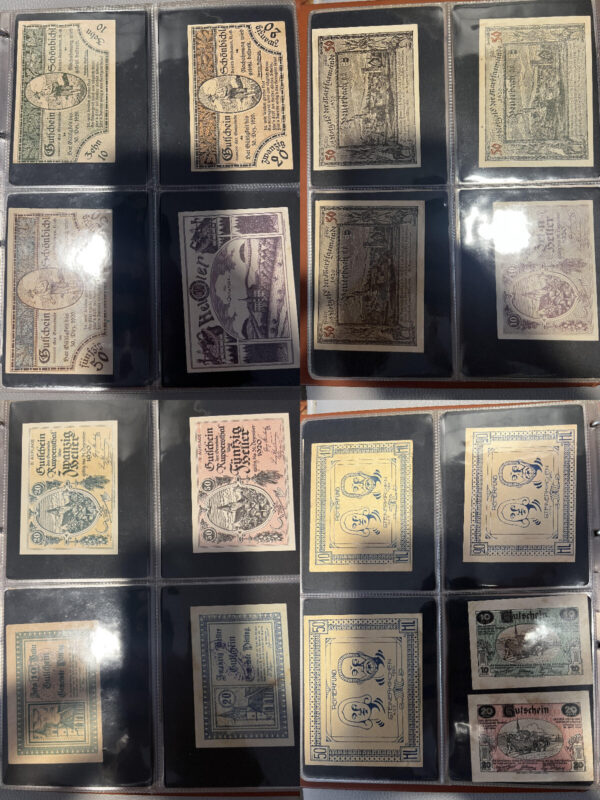 Album 199 banconote carta moneta monete Notgeld Austria e Germania periodo 1920 - immagine 6