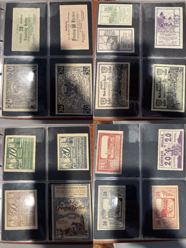 Album 199 banconote carta moneta monete Notgeld Austria e Germania periodo 1920 - immagine 8