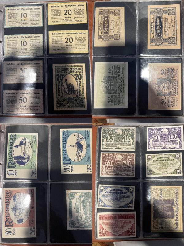 Album 199 banconote carta moneta monete Notgeld Austria e Germania periodo 1920 - immagine 9