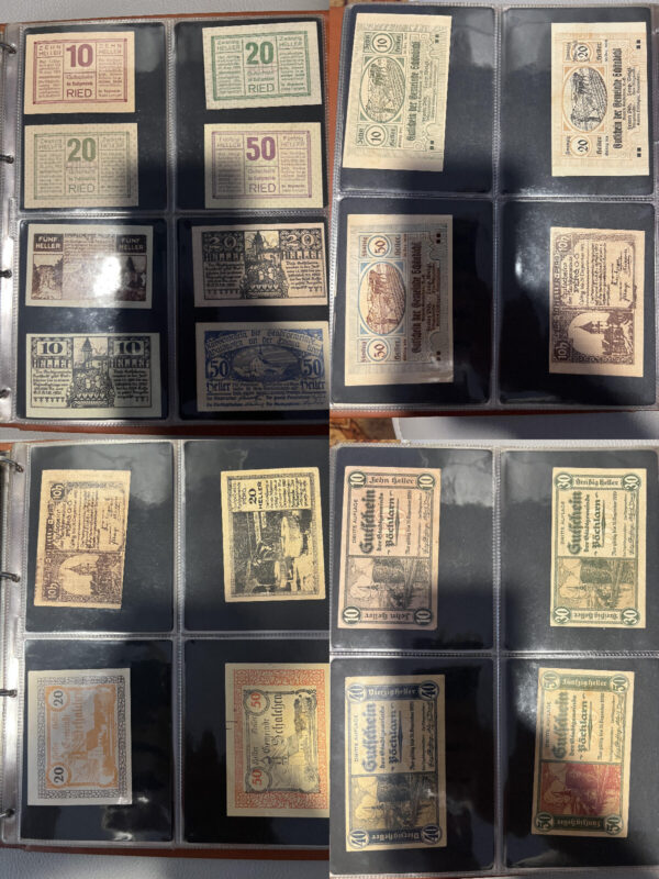 Album 199 banconote carta moneta monete Notgeld Austria e Germania periodo 1920 - immagine 10