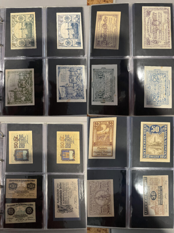 Album 261 banconote carta moneta monete Notgeld Austria e Germania periodo 1920 - immagine 4