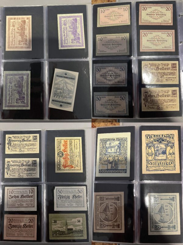 Album 261 banconote carta moneta monete Notgeld Austria e Germania periodo 1920 - immagine 5