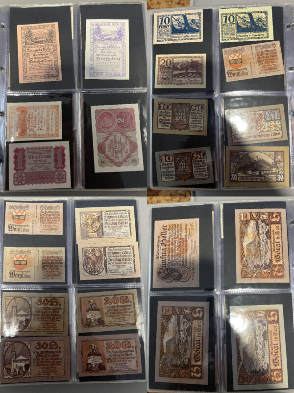 Album 261 banconote carta moneta monete Notgeld Austria e Germania periodo 1920 - immagine 8