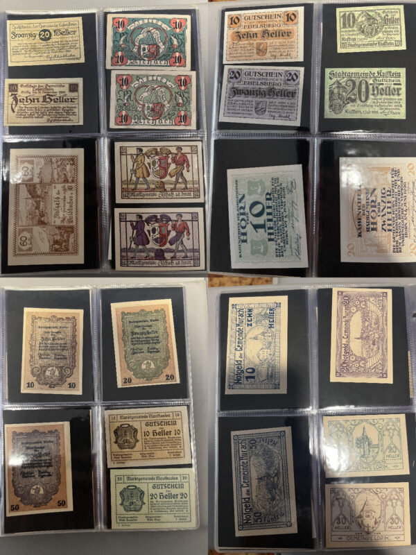 Album 261 banconote carta moneta monete Notgeld Austria e Germania periodo 1920 - immagine 9