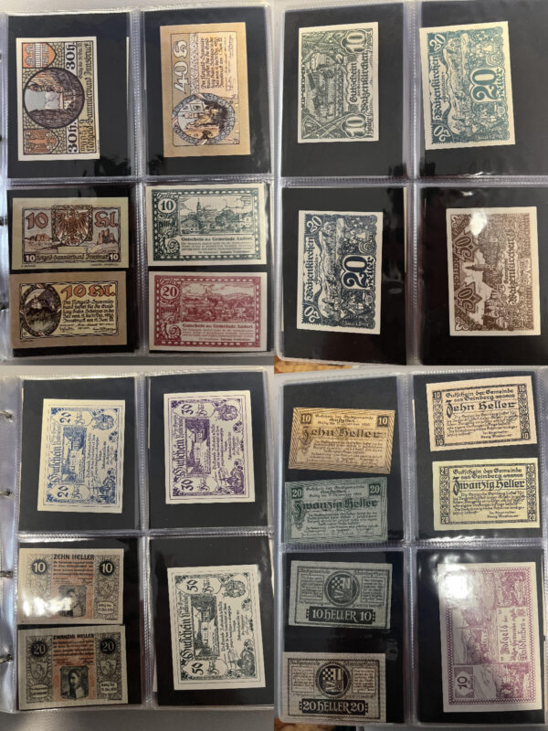 Album 261 banconote carta moneta monete Notgeld Austria e Germania periodo 1920 - immagine 10