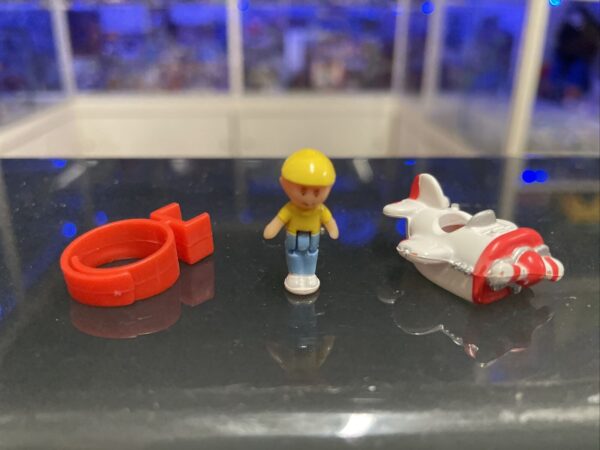 BLUEBIRD Polly Pocket Vintage Anello Willy’s Stunt Plane Aereo Ring '89 completo