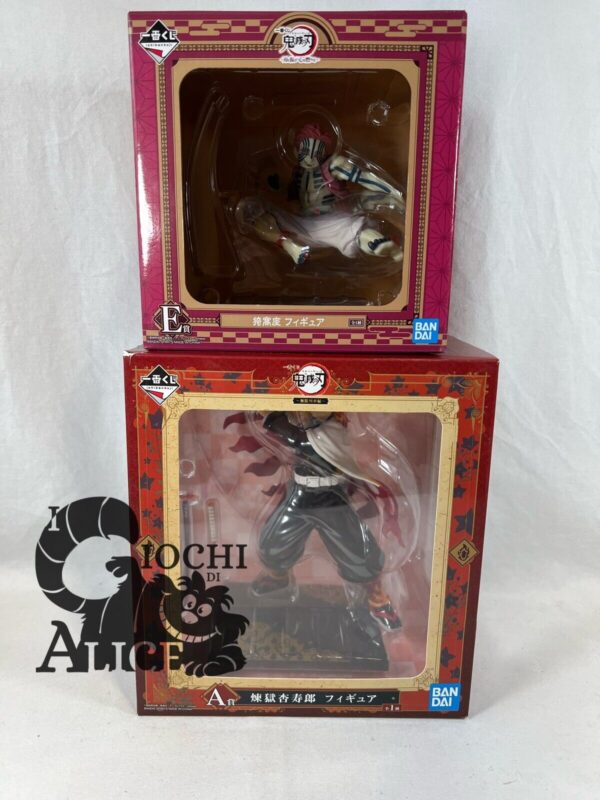 Bandai Banpresto coppia Ichiban Kuji Demon Slayer Akaza e Rengoku