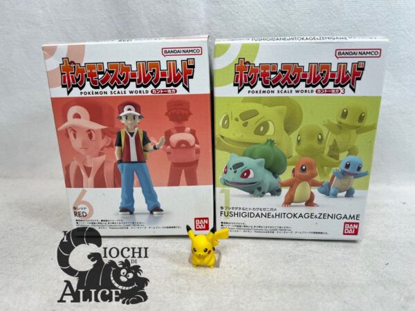 Bandai Pokemon SCALE WORLD Kanto - Red + Pikachu + 3 Starter