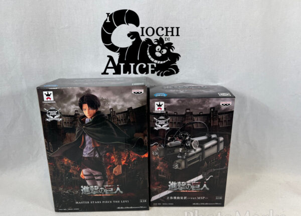 Banpresto MSP Attack On Titan Levi + Pack movimento 3D