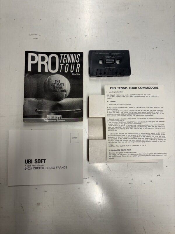 Commodore C64 PRO TENNIS TOUR Commodore Cassette Box - immagine 11