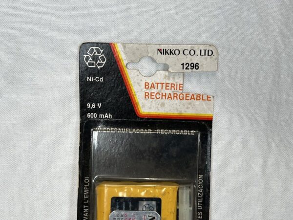 Gig Nikko Batteria Ricaricabile 9,6 V 600mAh Nuova Fondo Di Magazzino - immagine 5