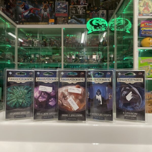 Giochi Uniti - ARKHAM HORROR - Gioco di carte ITALIANO Lotto Bundle 5 mazzi