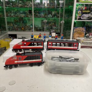 LEGO CITY TRENO 7745 High Speed City Express Red Train COMPLETO