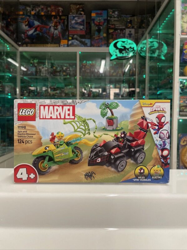 LEGO SUPER HEROES 11198 - Spin and Electro Dinosaur Vehicle Chase - NUOVO Italia