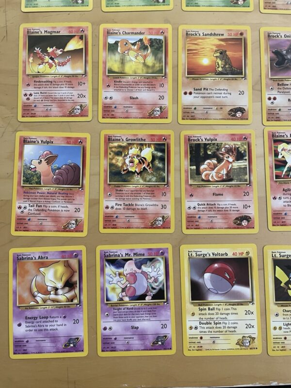 Lotto Carte Pokemon - GYM HEROES -  Lotto 49 carte gcc ENG  Com - Unc - immagine 3