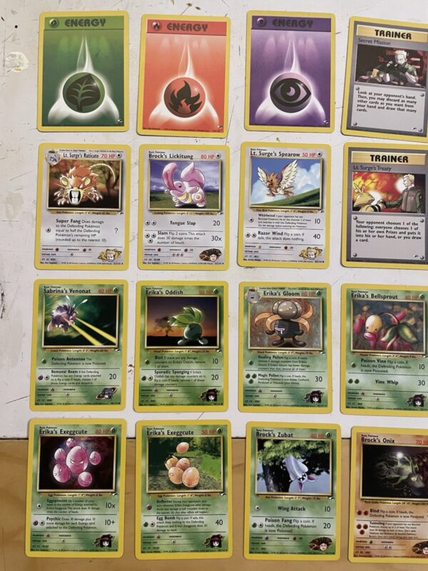 Lotto Carte Pokemon - GYM HEROES -  Lotto 49 carte gcc ENG  Com - Unc - immagine 6