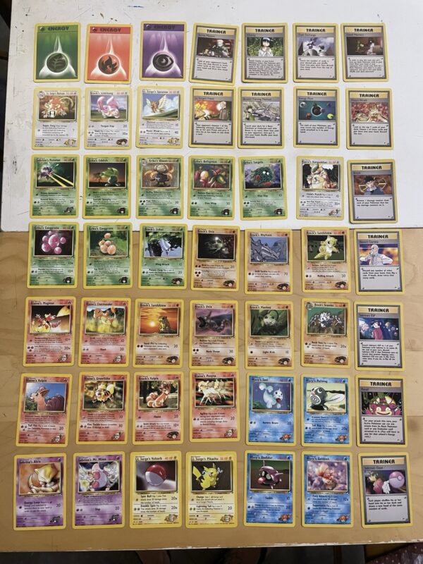 Lotto Carte Pokemon - GYM HEROES -  Lotto 49 carte gcc ENG  Com - Unc