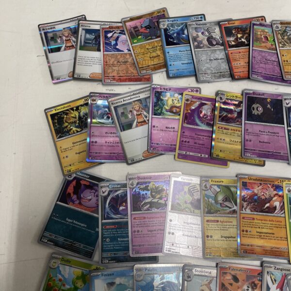 Lotto Carte Pokemon mix 500 ITA ENG JAP Rare e Brillanti Recenti Pikachu D - immagine 3