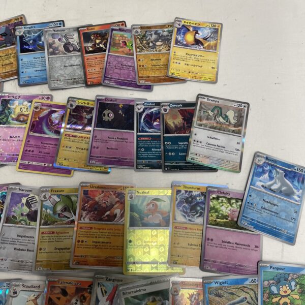 Lotto Carte Pokemon mix 500 ITA ENG JAP Rare e Brillanti Recenti Pikachu D - immagine 4