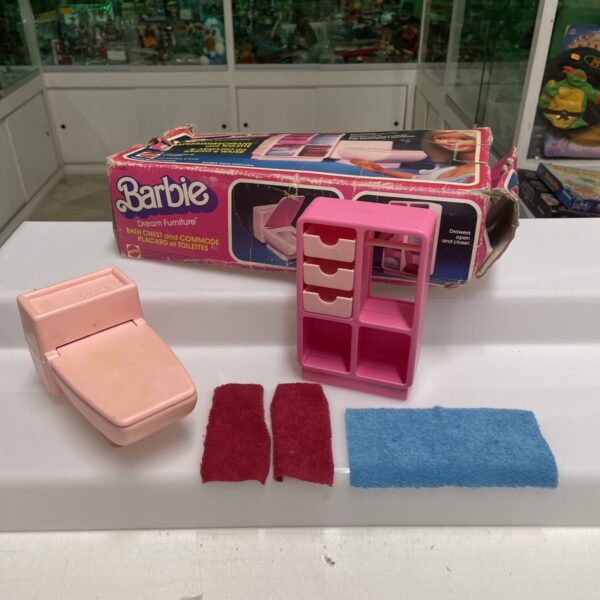 MATTEL - BARBIE - Dream Forniture - Bath Chest and Commode Bagno Water - immagine 6