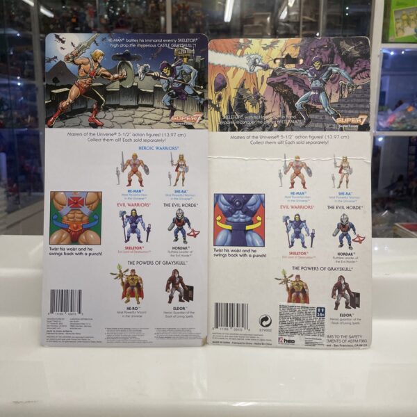 Mattel  Masters Of The Universe Super 7 Filmation He-Man Skeletor -  MOTU - immagine 3