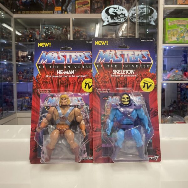 Mattel  Masters Of The Universe Super 7 Filmation He-Man Skeletor -  MOTU
