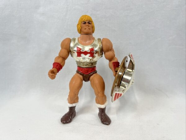 Mattel Masters of the universe motu vintage Flying Fist He Man Solo Scudo - immagine 3