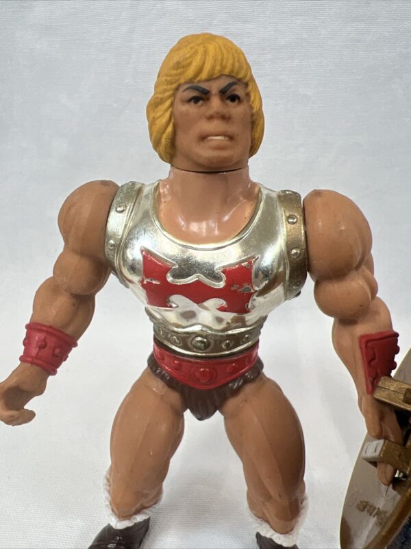 Mattel Masters of the universe motu vintage Flying Fist He Man Solo Scudo - immagine 8
