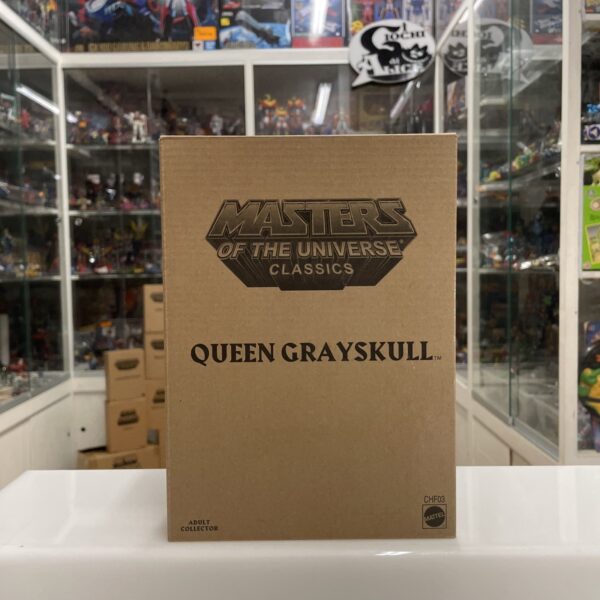 Mattel QUEEN GRAYSKULL Super 7 MOTUC Masters of the Universe Classic NUOVO