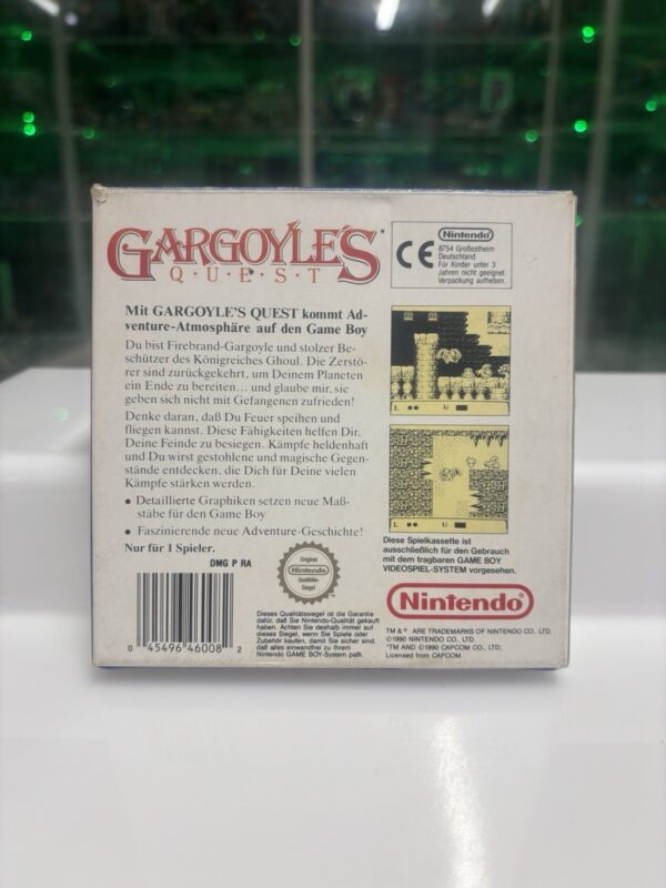 Nintendo GARGOYLES QUEST Game Boy GIG Pal RARE No Manuale - immagine 3