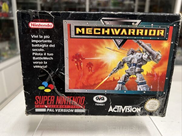 Nintendo  SUPER NINTENDO - Videogioco - Mechwarrior  - Pal Ita Gig