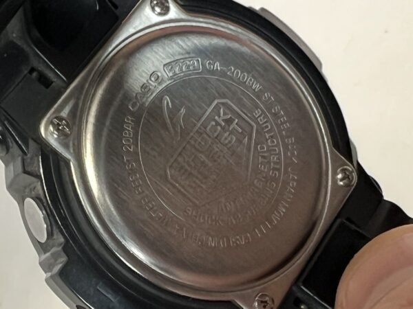 Orologio Casio Analogico digitale G-Shock GA-200BW nero - immagine 6