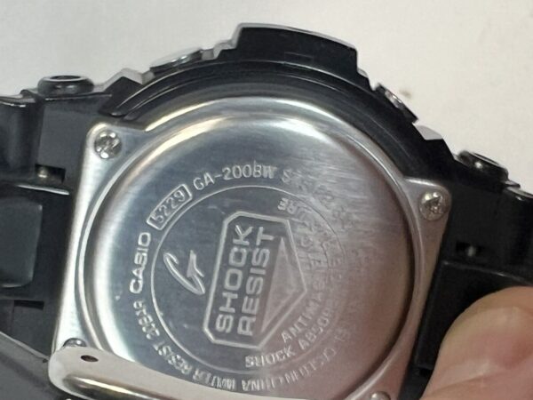 Orologio Casio Analogico digitale G-Shock GA-200BW nero - immagine 7