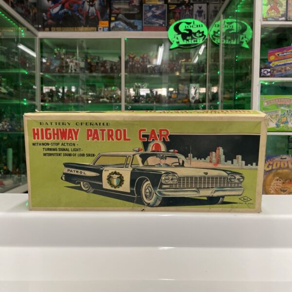 S & E  Tin Toy 1960's - HIGHWAY PATROL  CAR - Made in Japan Vintage