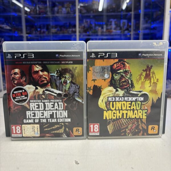 SONY Lotto Ps3 RED DEAD REDEMPTION Goty + UNDEAD NIGHTMARE Playstation PAL ita
