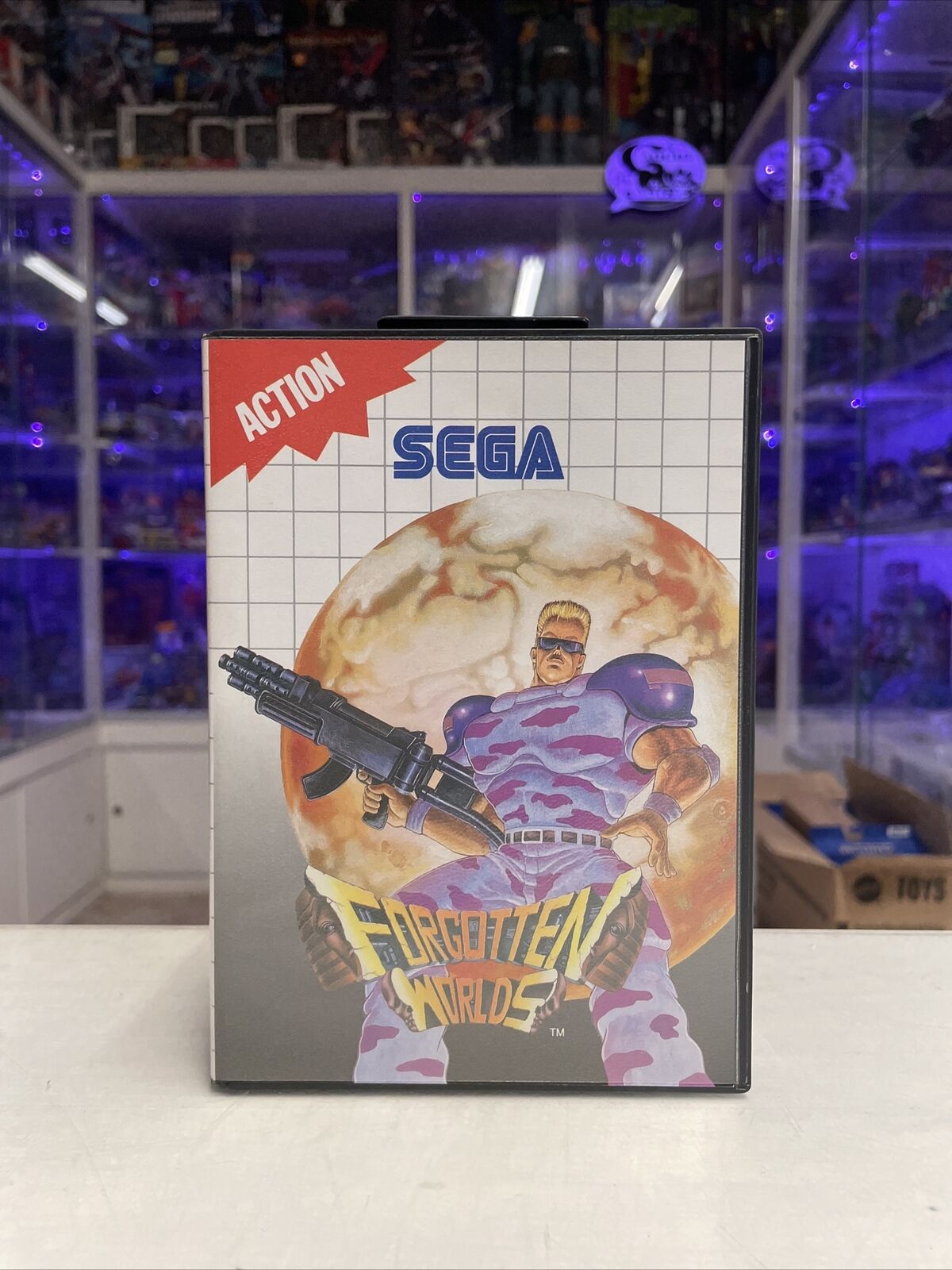 Sega-master-System-Videogioco-Forgotten-Worlds-con-Manuale-145037300290