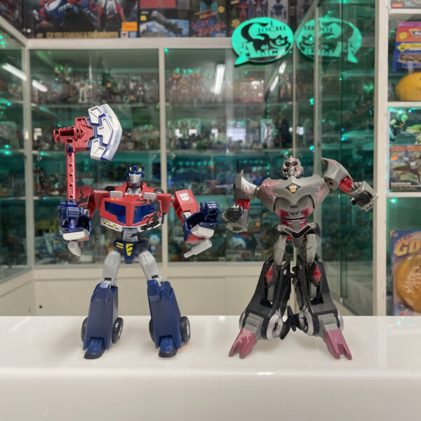 Transformers Animated Packs: The Battle Begin Hasbro 2007 Optimus VS Megatron