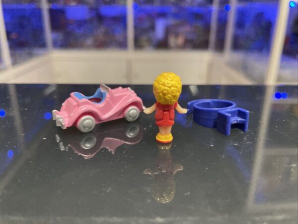 BLUEBIRD  Polly Pocket Vintage Anello Polly's Sports Car Ring 1989 completo - immagine 3