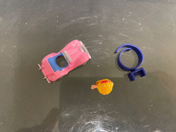 BLUEBIRD  Polly Pocket Vintage Anello Polly's Sports Car Ring 1989 completo - immagine 4