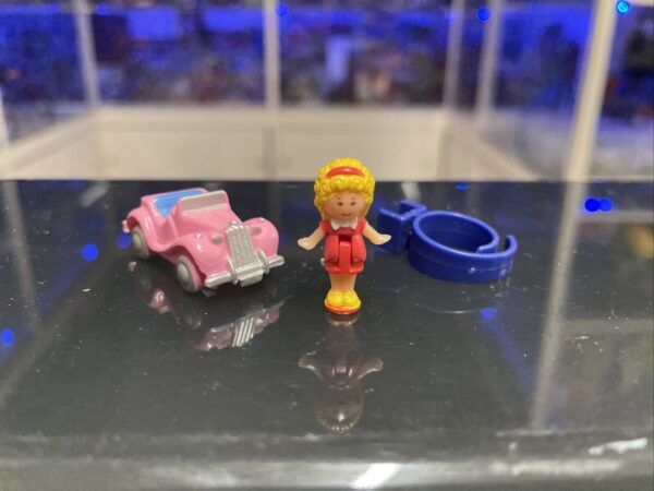 BLUEBIRD  Polly Pocket Vintage Anello Polly's Sports Car Ring 1989 completo