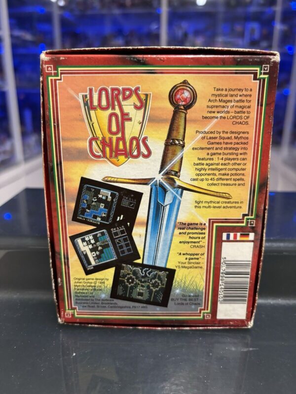 Commodore C64 LORDS OF CHAOS Commodore Cassette Box - immagine 3