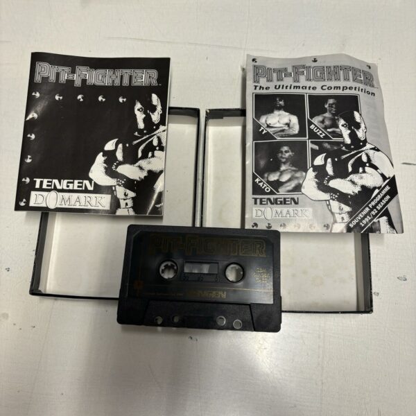 Commodore C64 PIT FIGHTER Commodore Cassette Box - immagine 6