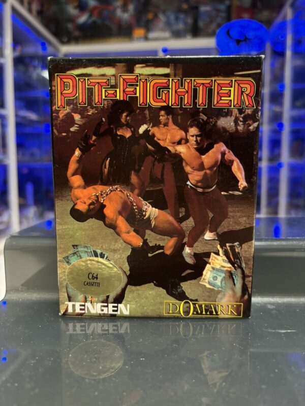 Commodore C64 PIT FIGHTER Commodore Cassette Box