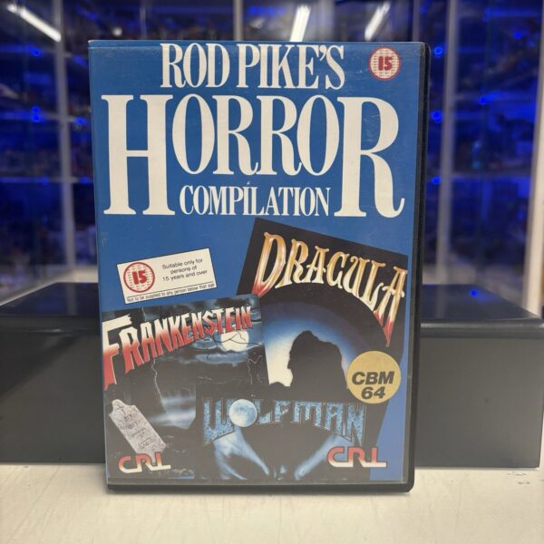 Commodore C64 ROD PIKE'S HORROR COMPILATION Dracula Frankenstein Wolfman RARO
