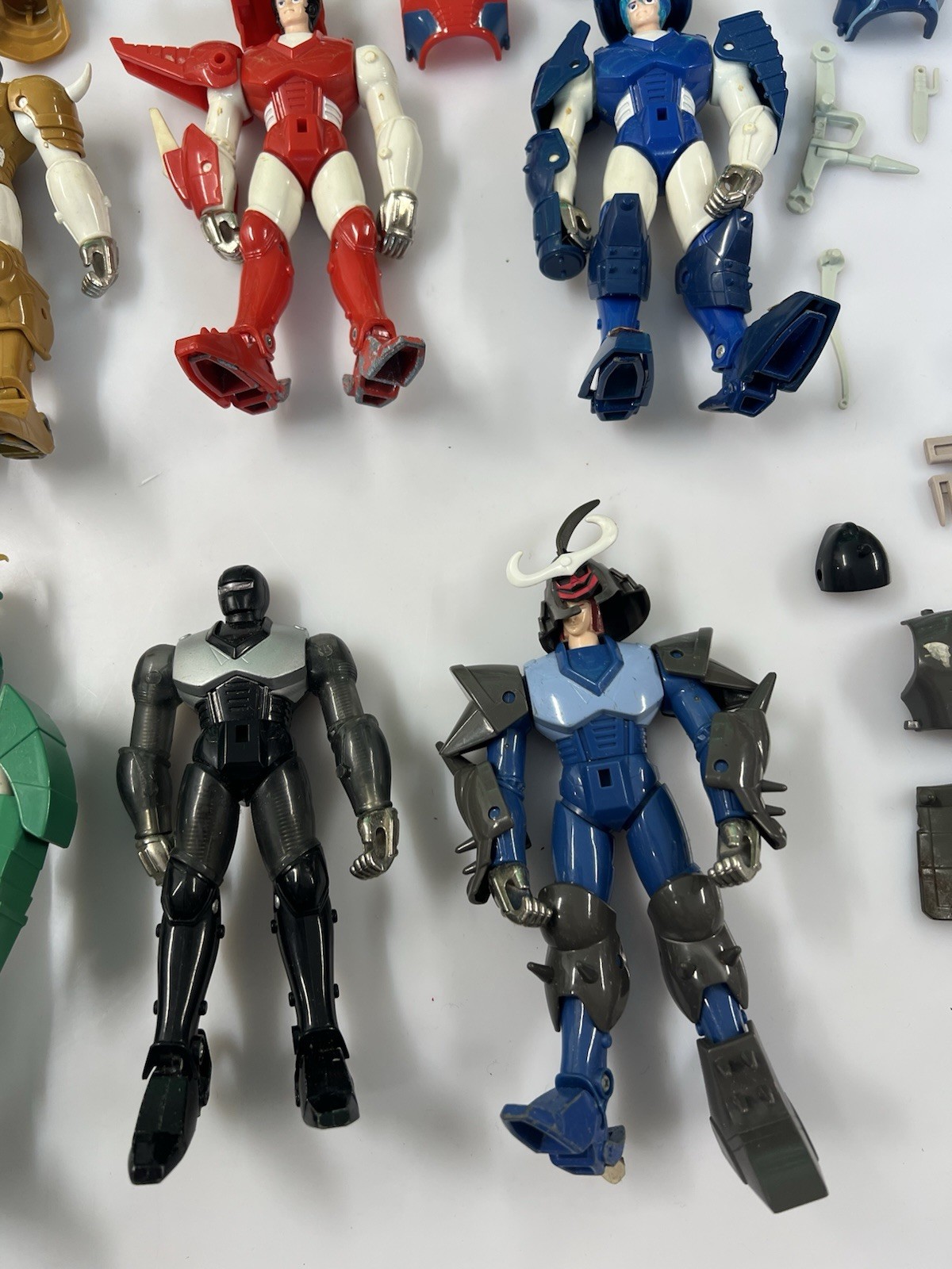 Gig takara I 5 samurai Trooper - Lotto Composto Da 6 Personaggi Con Varie Parti - immagine 12